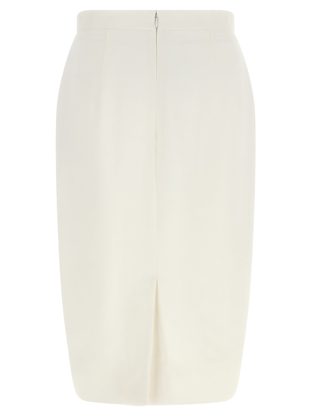 Stella McCartney White Polyester Midi Skirt