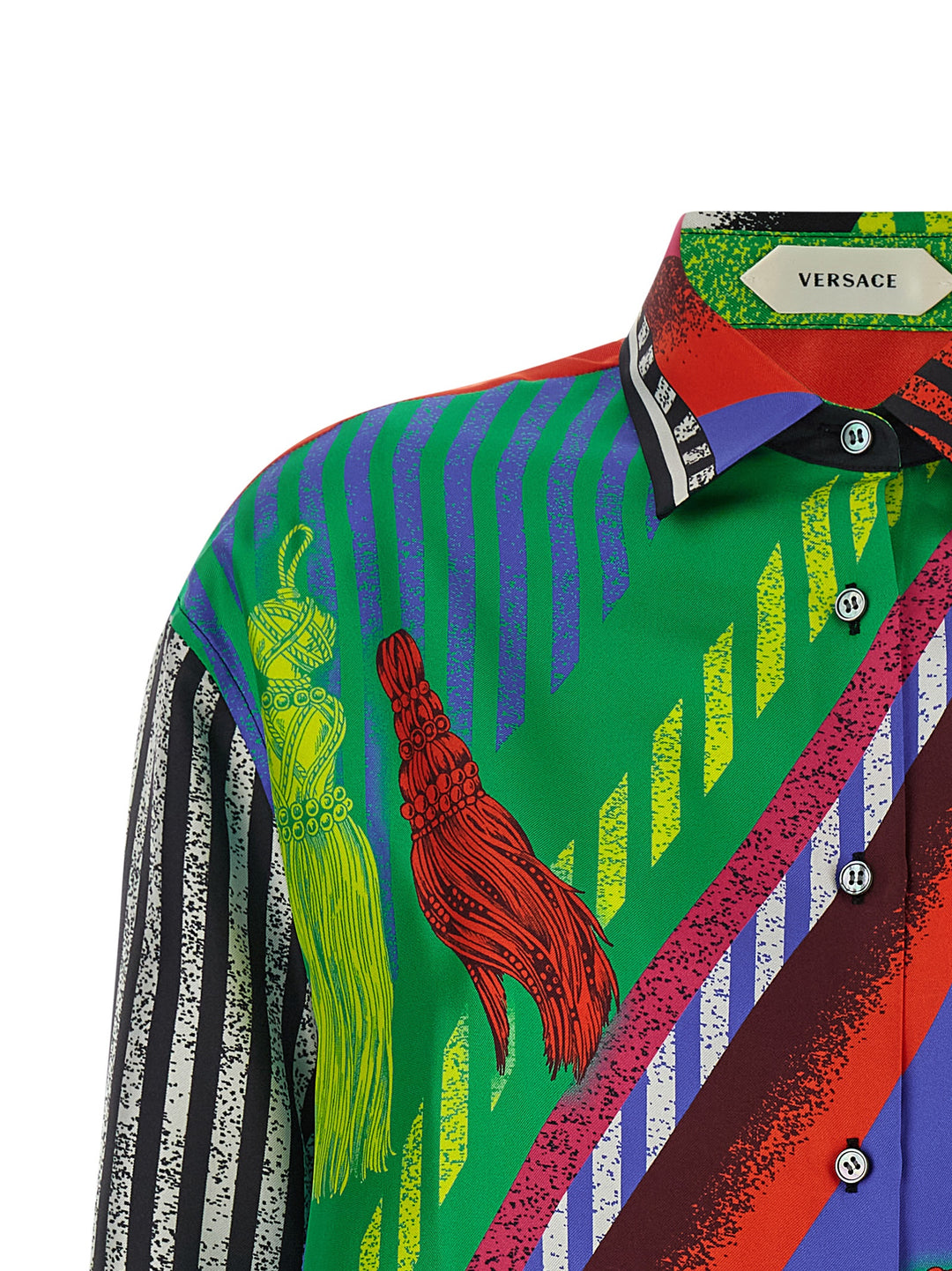 Versace Multicolor Silk Blouse
