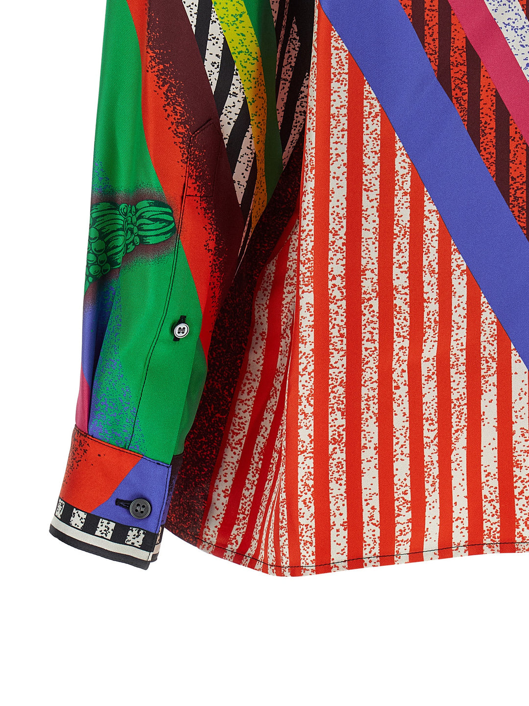Versace Multicolor Silk Blouse