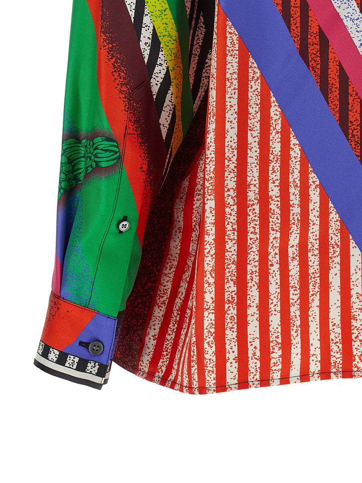 Versace Multicolor Silk Blouse