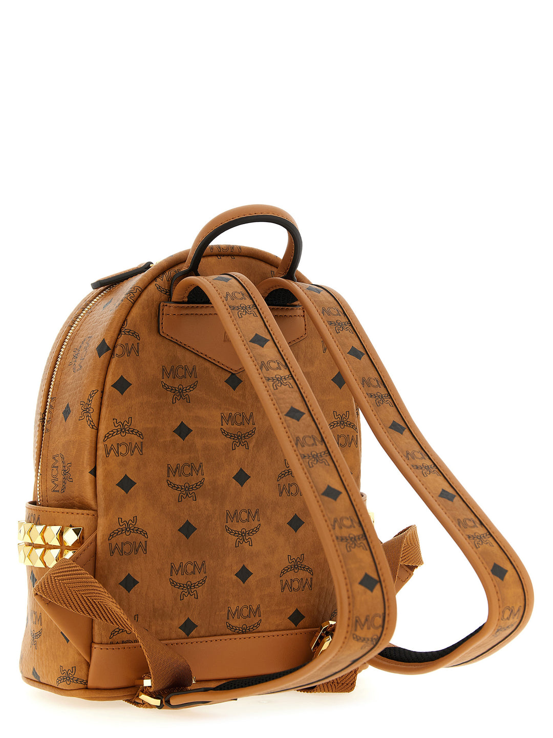 MCM Brown Polyethylene Backpack