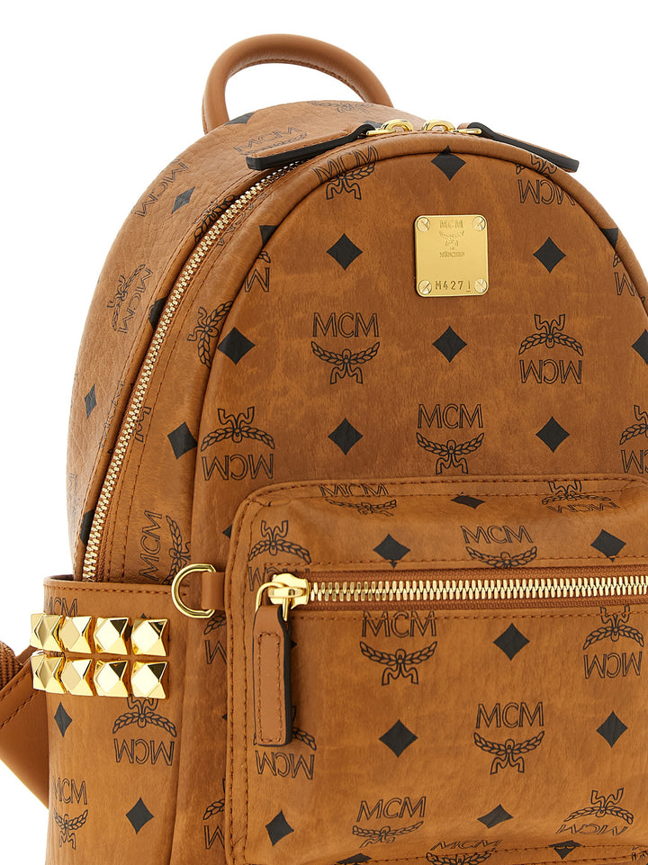 MCM Brown Polyethylene Backpack