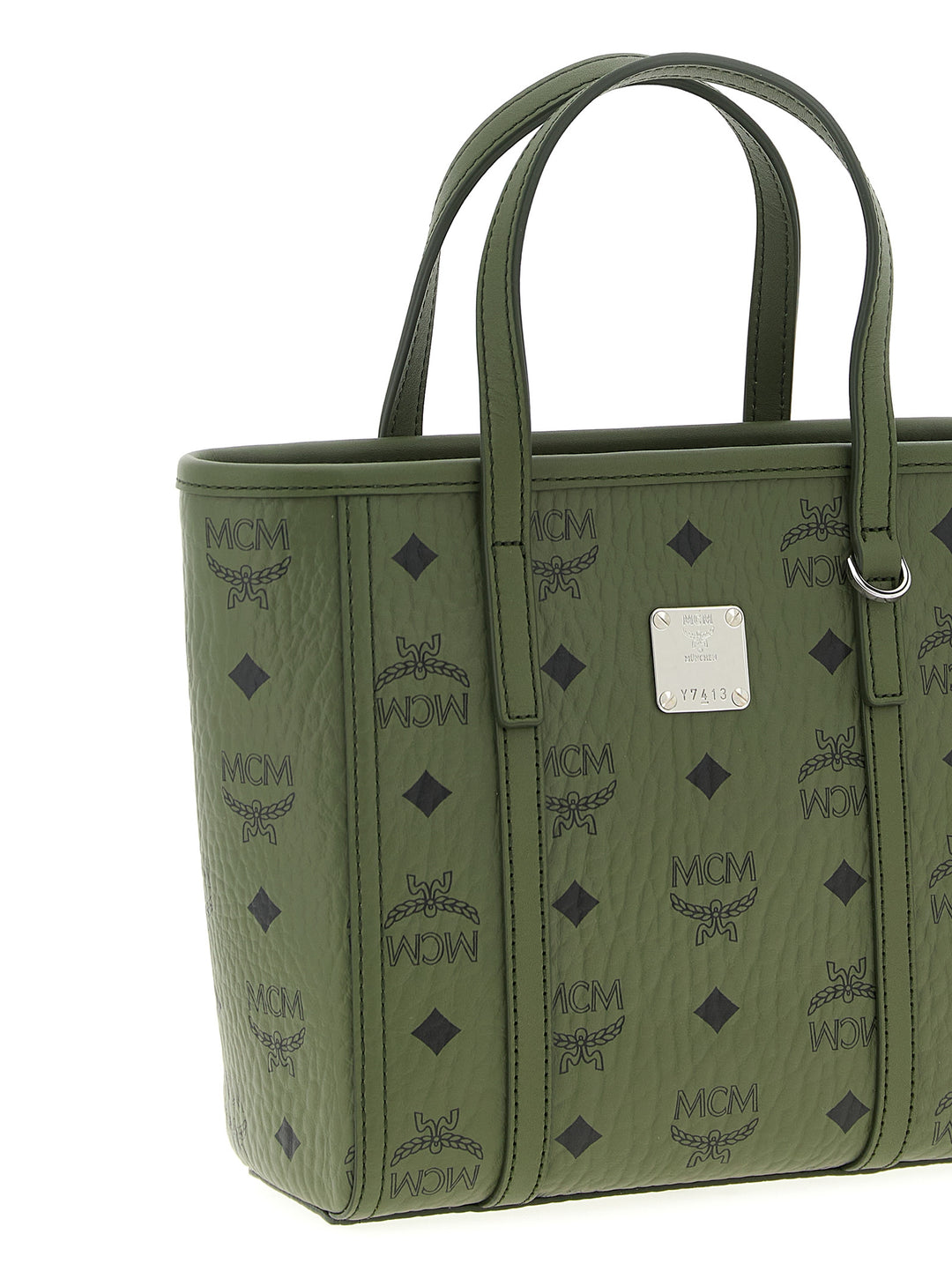 MCM Bicolor Polyethylene Tote Bag