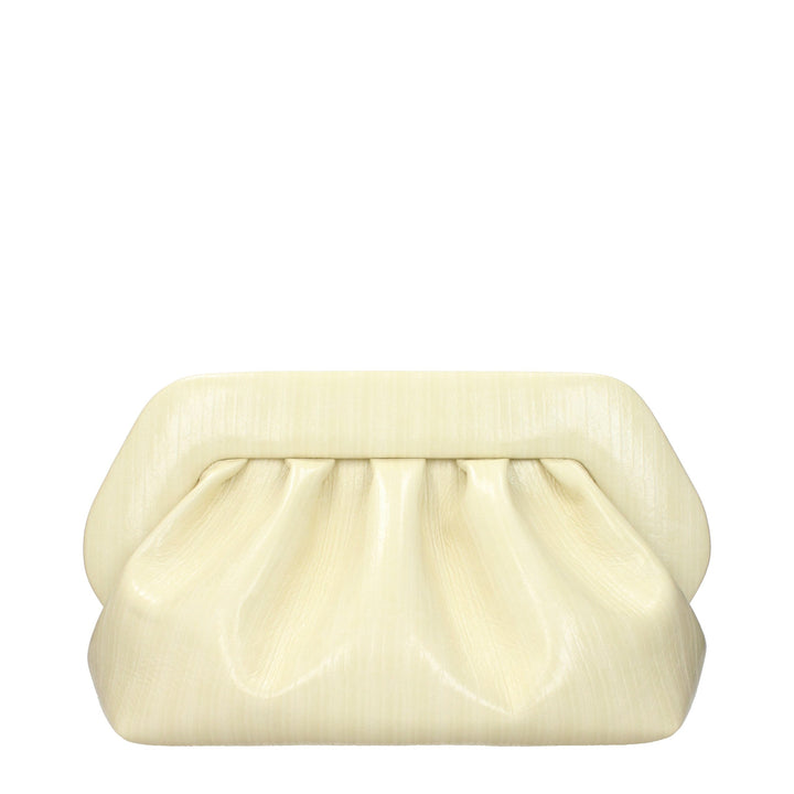 THEMOIRè Beige Leather Clutch Bag