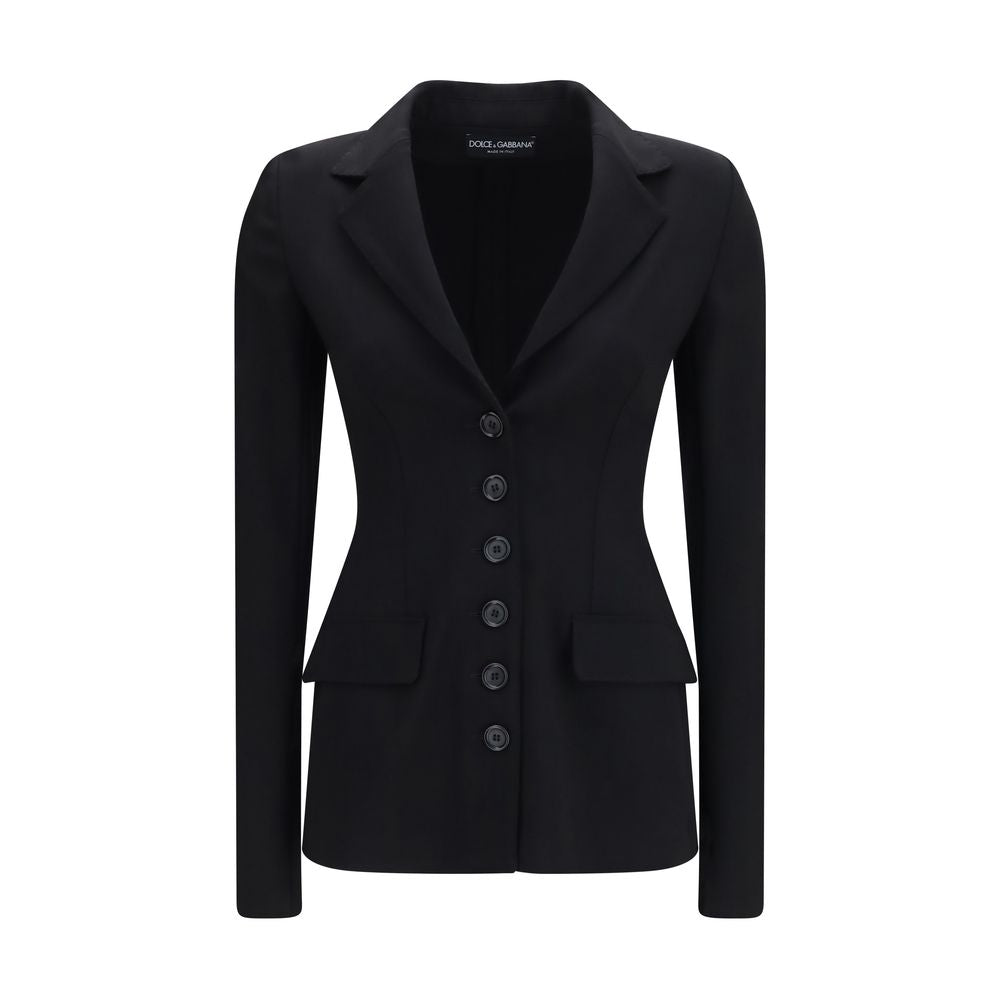 Dolce &amp; Gabbana Black Wool Oves Aries Full-Length Jacket