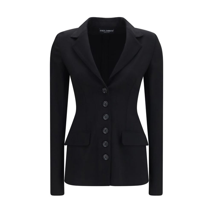 Dolce &amp; Gabbana Black Wool Oves Aries Full-Length Jacket