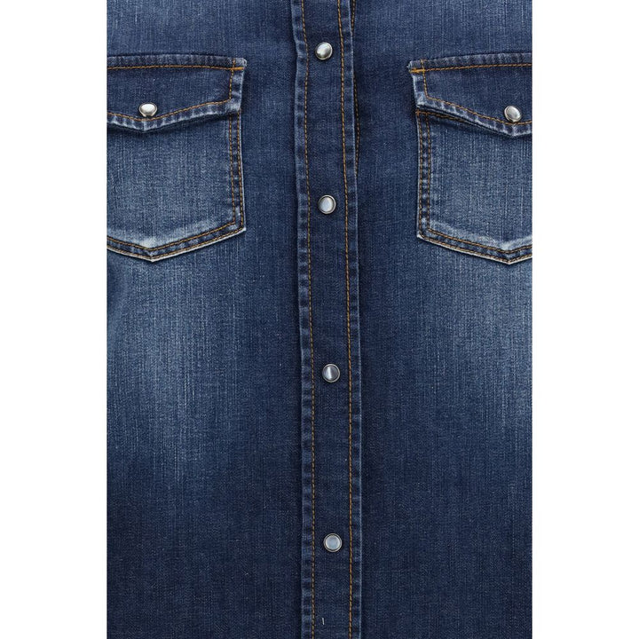 Jacob Cohen Blue Denim Shirt