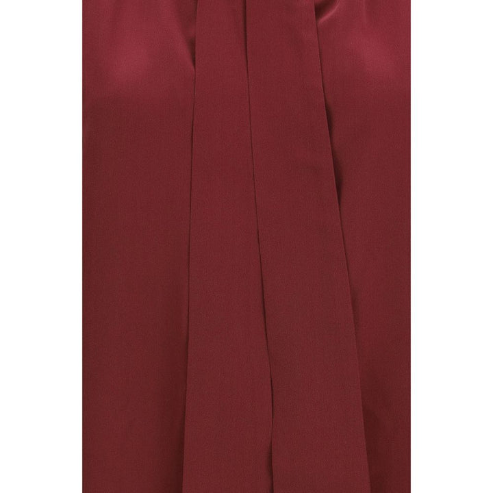 Jacob Cohen Bordeaux Silk Blouse