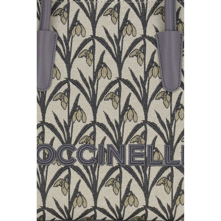 Coccinelle Gray Fabric Shoulder Bag