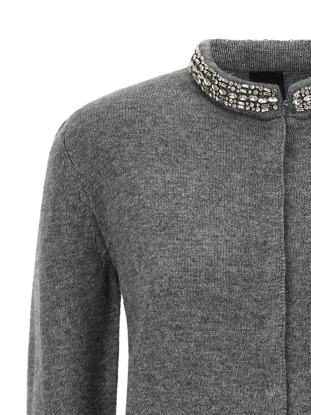 PINKO Gray Wool Cardigan