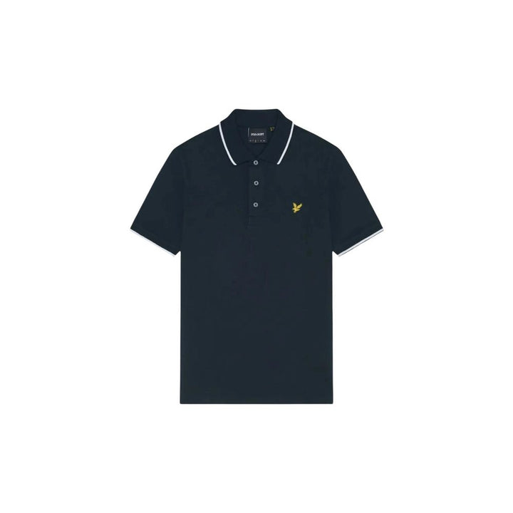 Lyle &amp; Scott Blue Cotton Polo Shirt