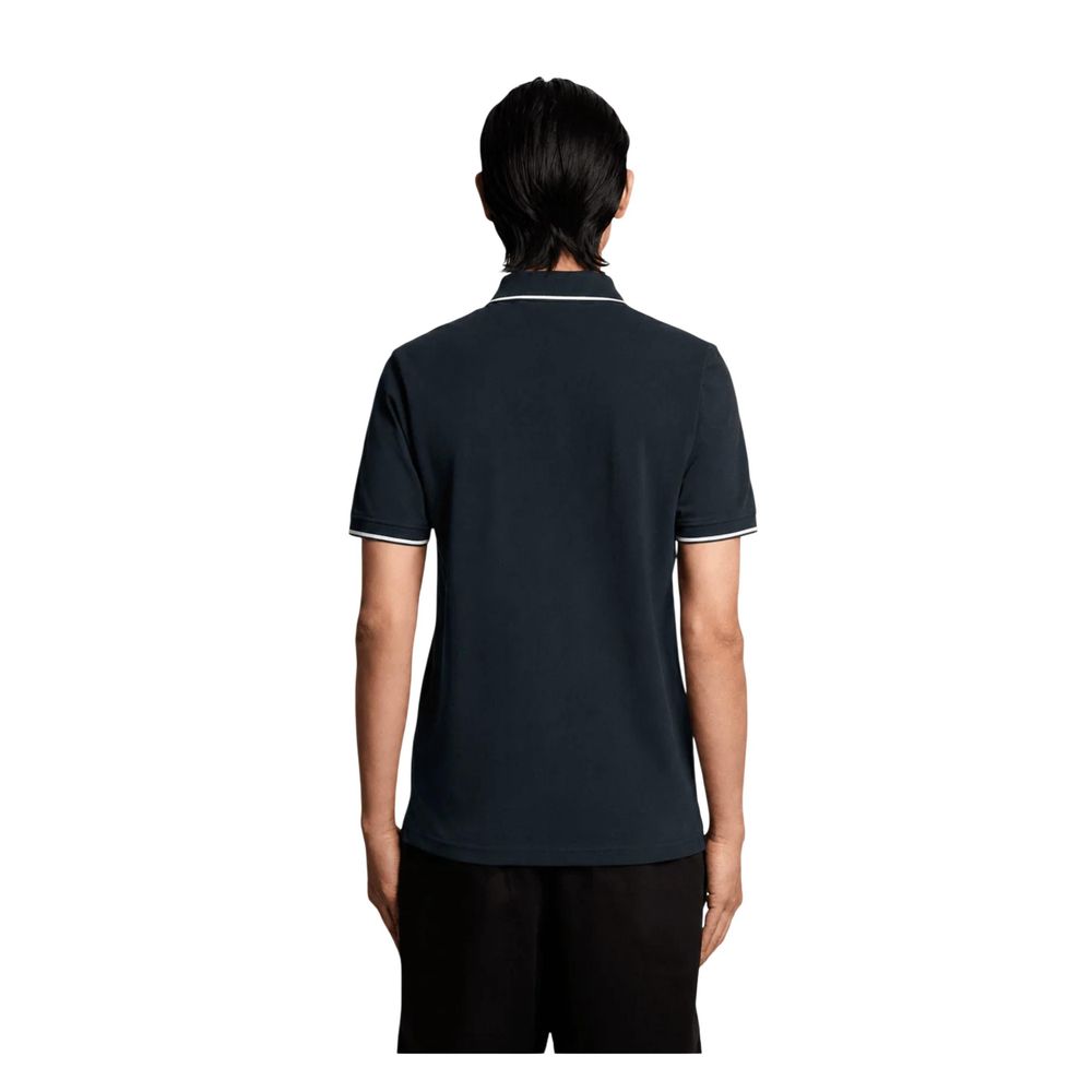 Lyle &amp; Scott Blue Cotton Polo Shirt