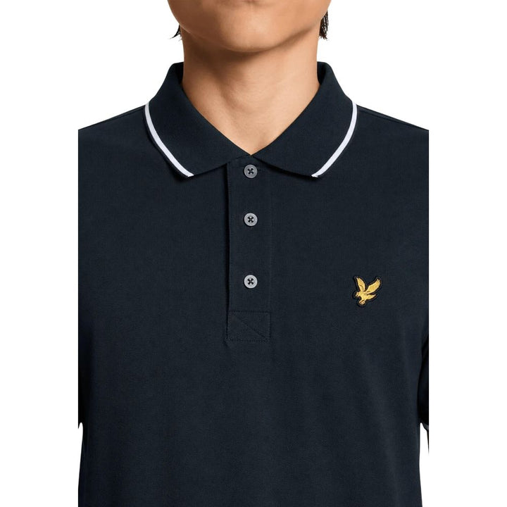 Lyle &amp; Scott Blue Cotton Polo Shirt