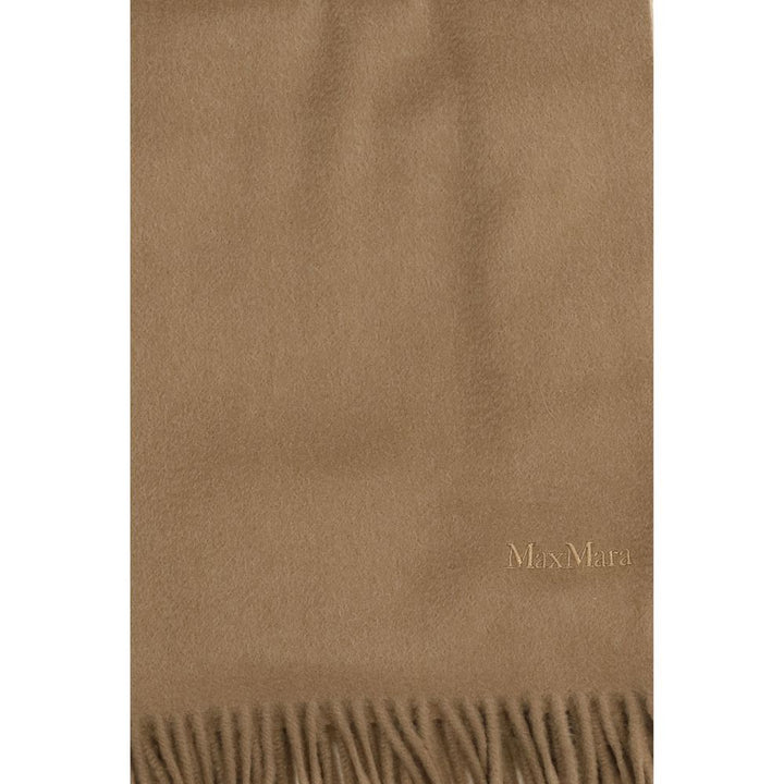 Max Mara Beige Cashmere Scarf