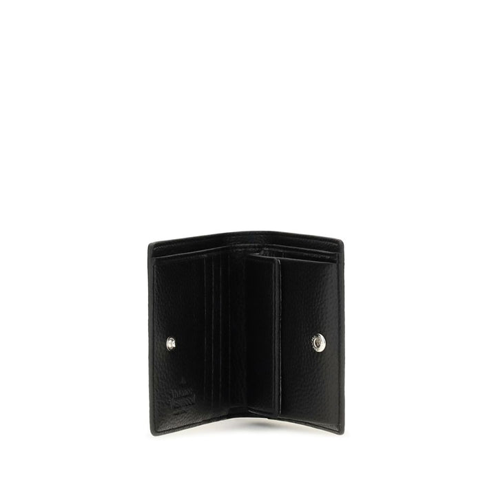 Vivienne Westwood Black Calf Leather Bos Taurus Wallet