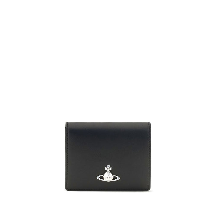 Vivienne Westwood Black Calf Leather Bos Taurus Wallet