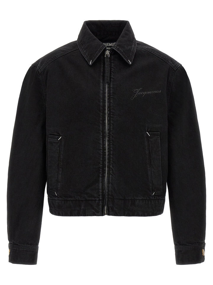 Jacquemus Black Cotton Denim Jacket