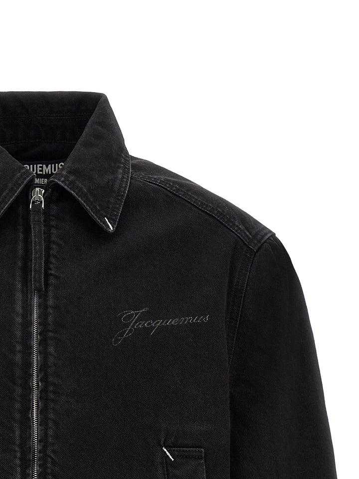 Jacquemus Black Cotton Denim Jacket