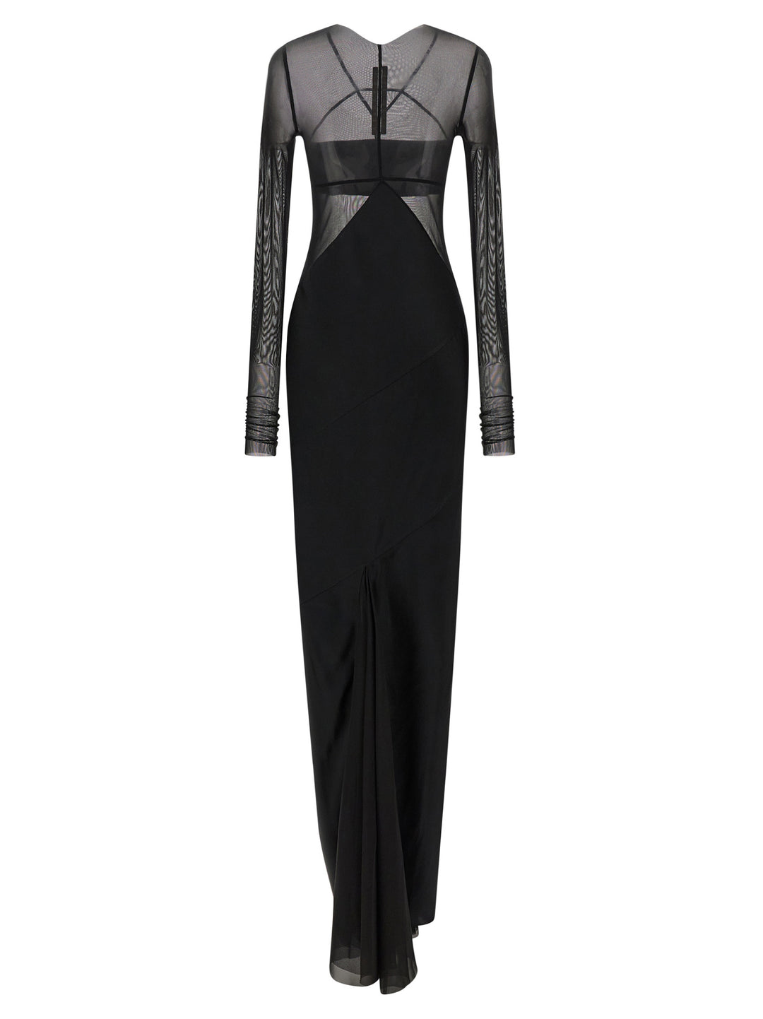 Rick Owens Black Nylon Long Dress