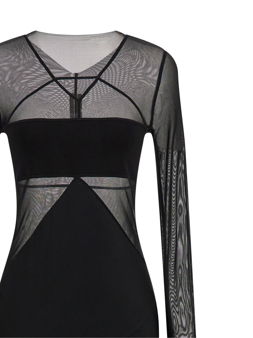 Rick Owens Black Nylon Long Dress