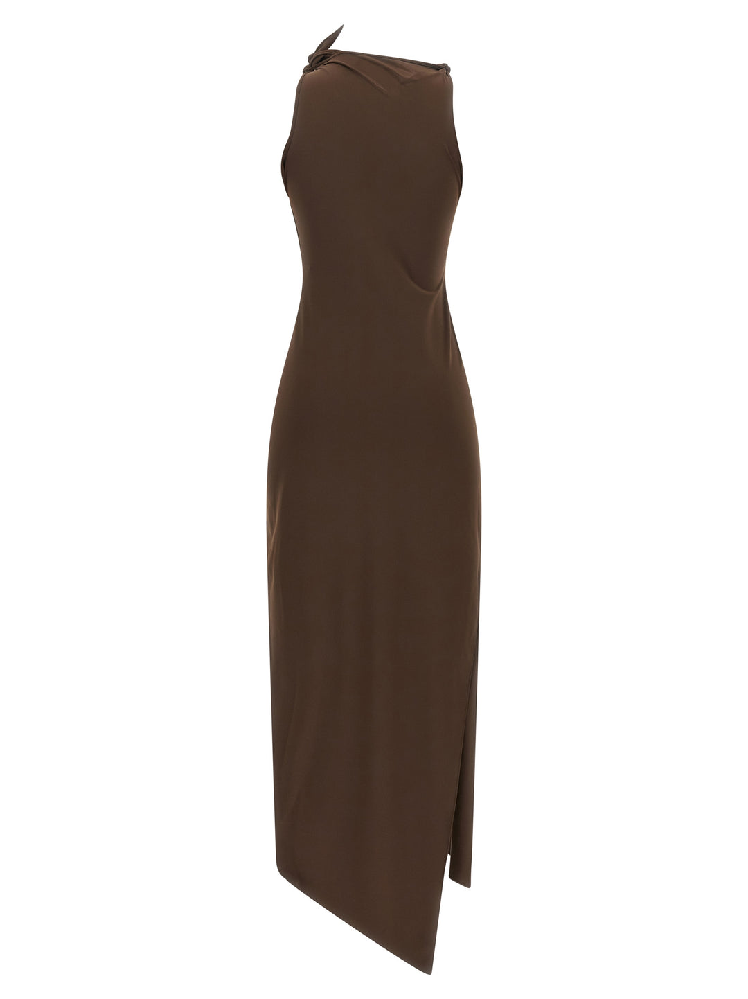 Coperni Brown Recycled Polyamide Long Dress