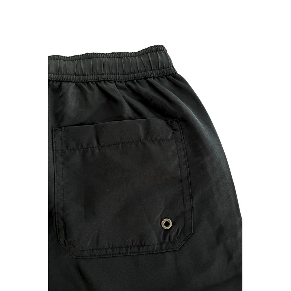 Trussardi Beachwear Black Polyester Men&