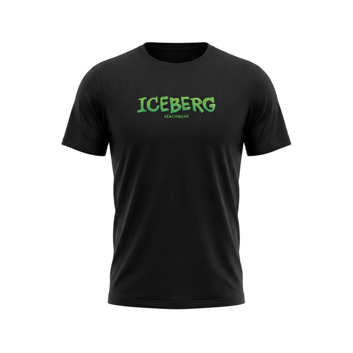 Iceberg Black Cotton Men T-Shirt