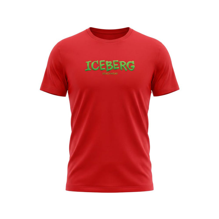 Iceberg Red Cotton Men T-Shirt