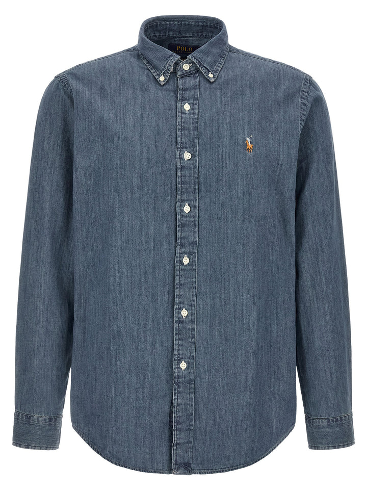 Polo Ralph Lauren Blue Cotton Blouse