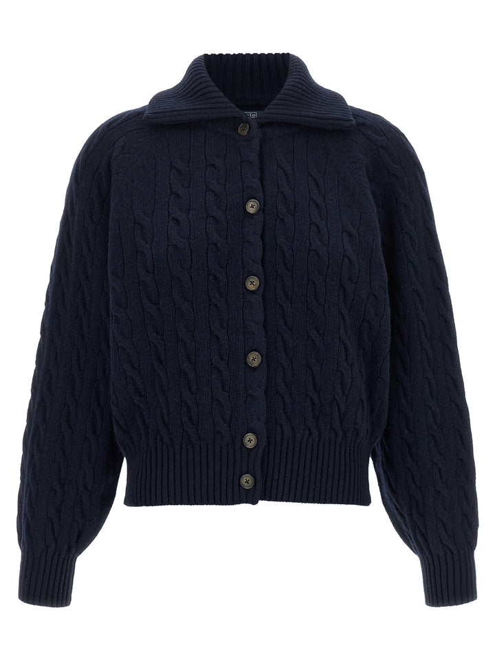 Polo Ralph Lauren Blue Wool Cardigan