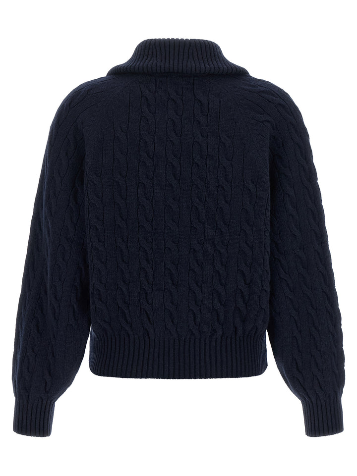 Polo Ralph Lauren Blue Wool Cardigan