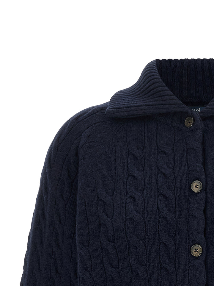 Polo Ralph Lauren Blue Wool Cardigan