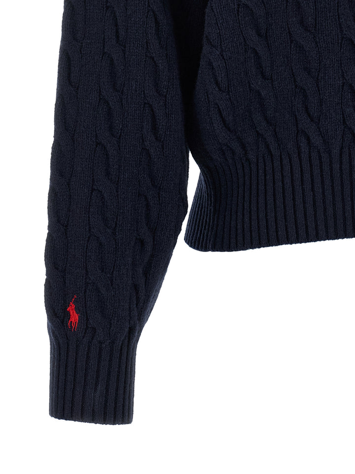 Polo Ralph Lauren Blue Wool Cardigan