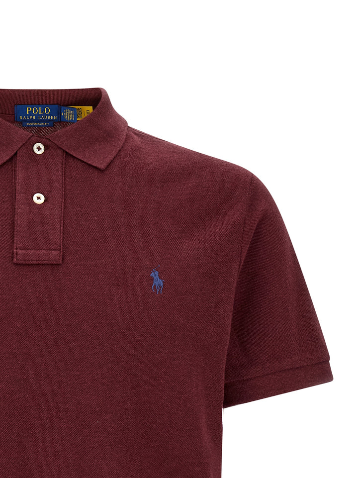 Polo Ralph Lauren Bordeaux Cotton Polo Shirt