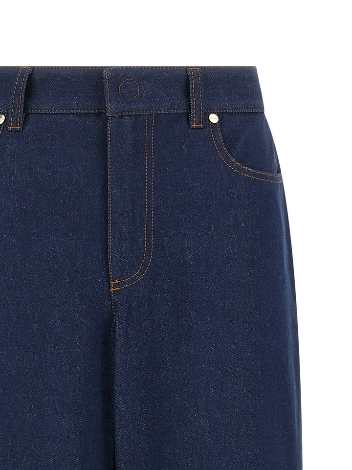 Fendi Blue Cotton Jeans Denim