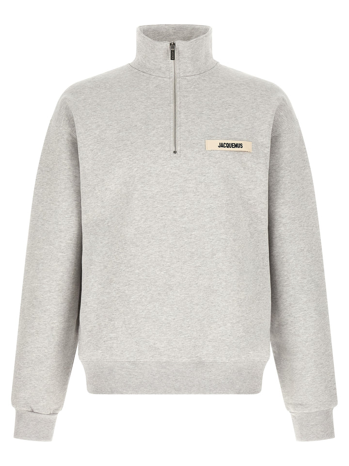 Jacquemus Gray Cotton Sweatshirt