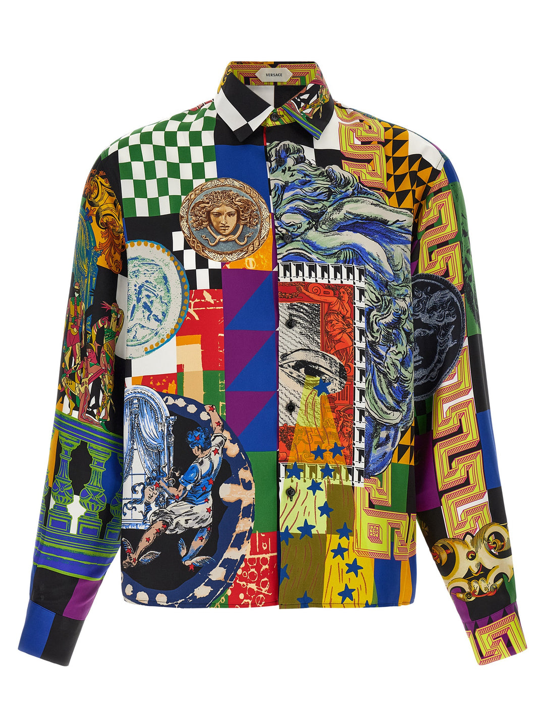 Versace Multicolor Silk Blouse