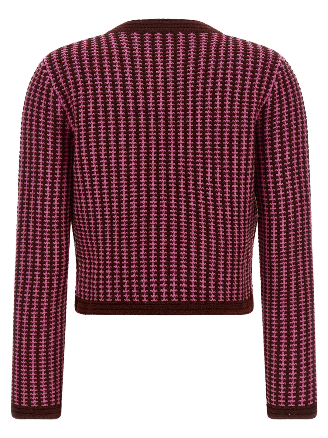 Versace Multicolor Virgin Wool Cardigan
