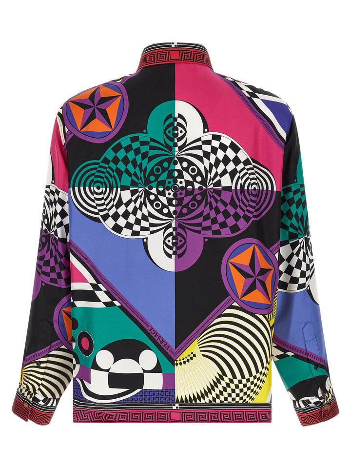 Versace Multicolor Silk Blouse