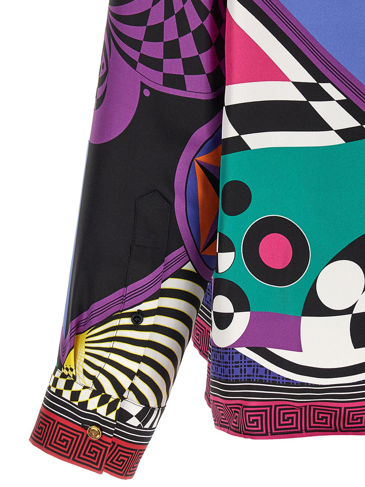 Versace Multicolor Silk Blouse