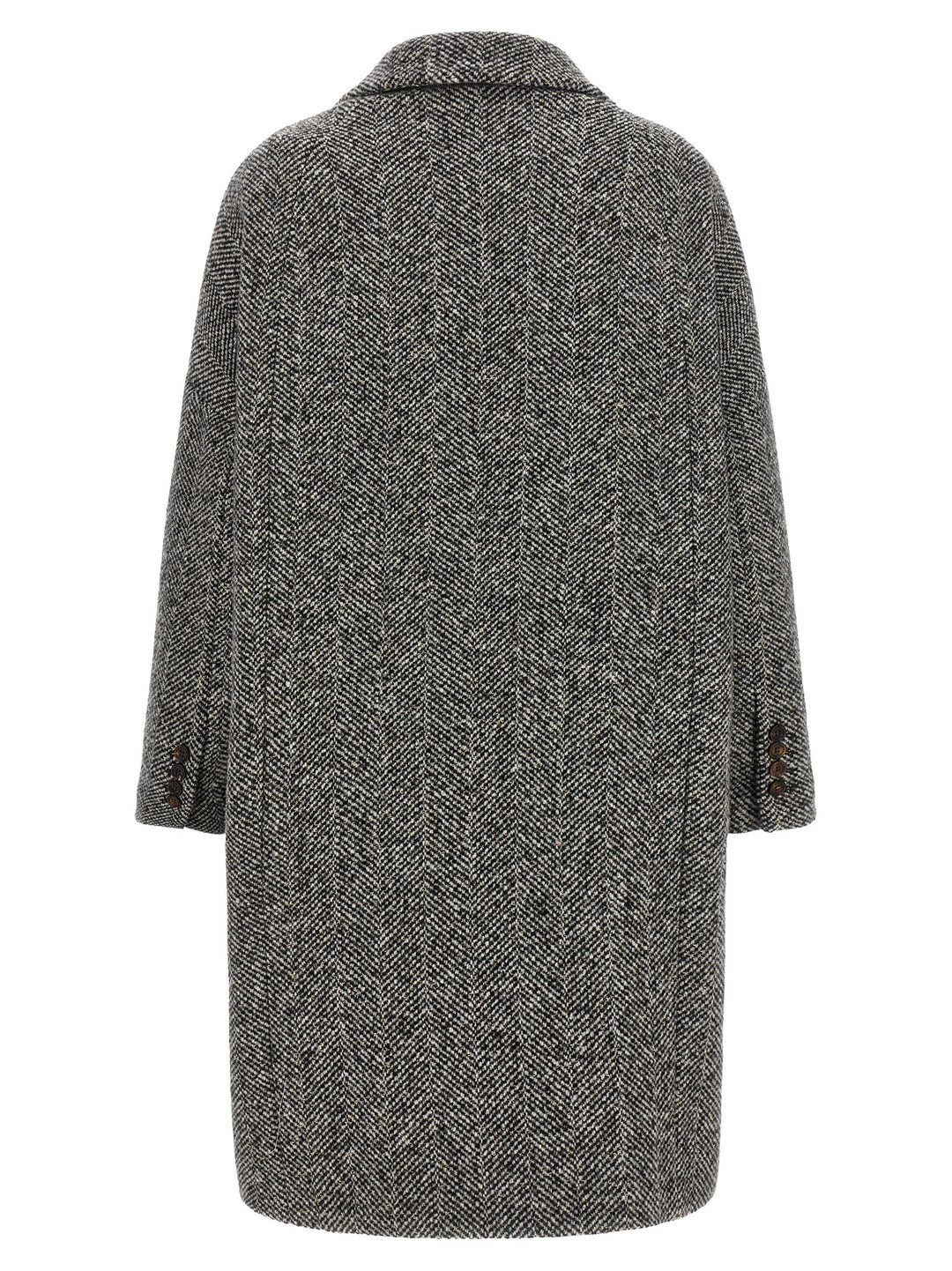Brunello Cucinelli Gray Virgin Wool Coat