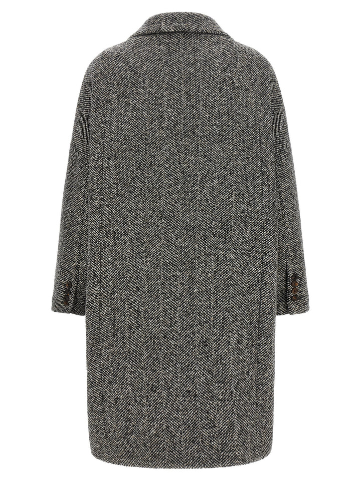 Brunello Cucinelli Gray Virgin Wool Coat