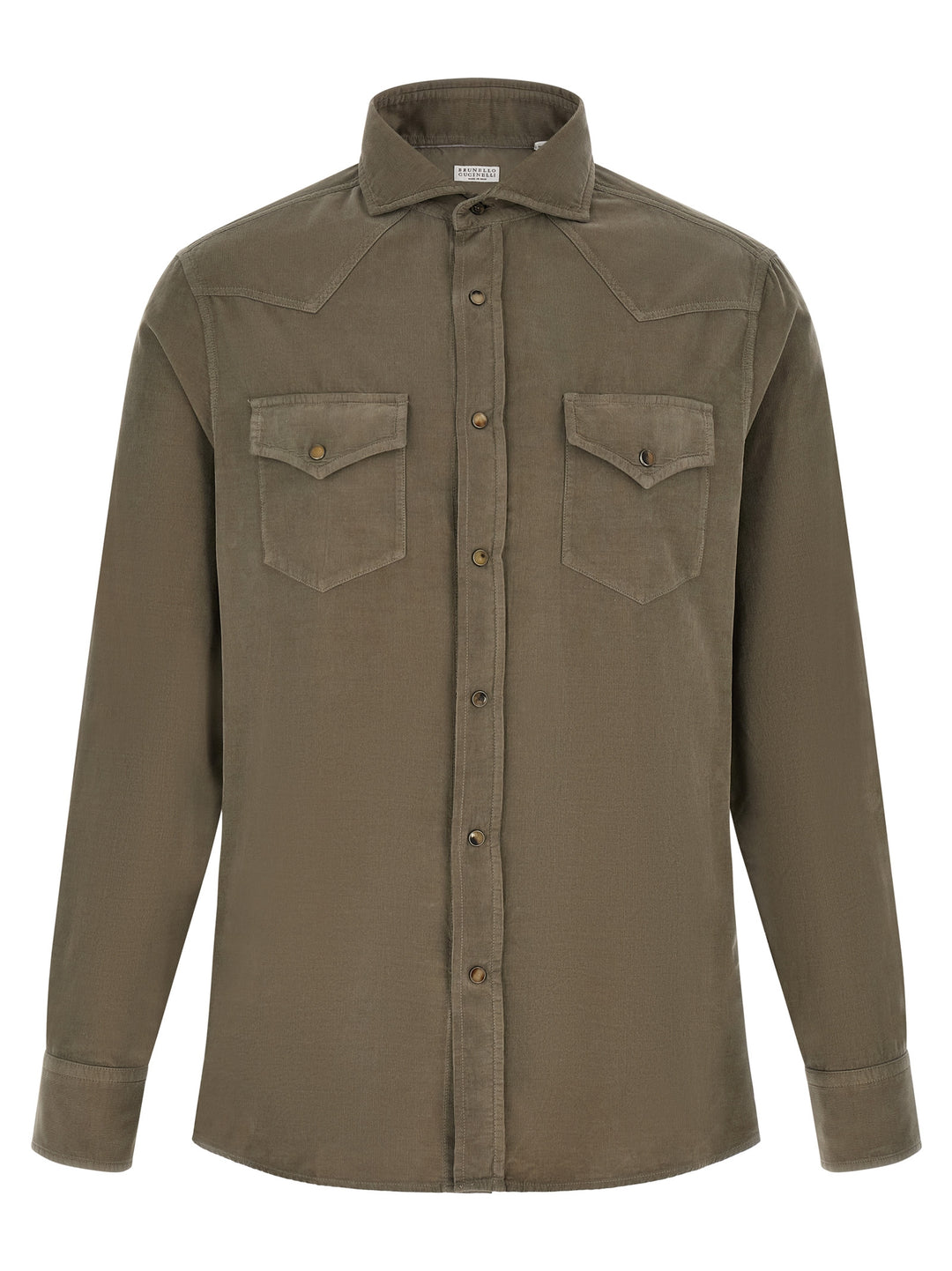Brunello Cucinelli Bicolor Cotton Blouse