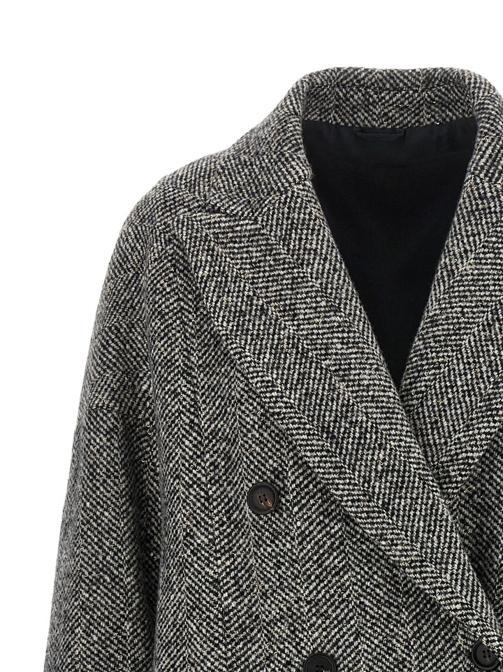 Brunello Cucinelli Gray Virgin Wool Coat