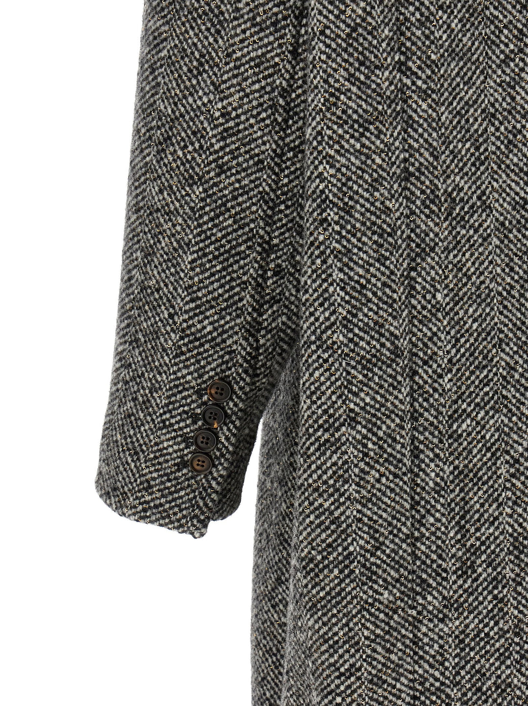 Brunello Cucinelli Gray Virgin Wool Coat