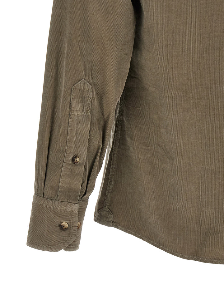 Brunello Cucinelli Bicolor Cotton Blouse