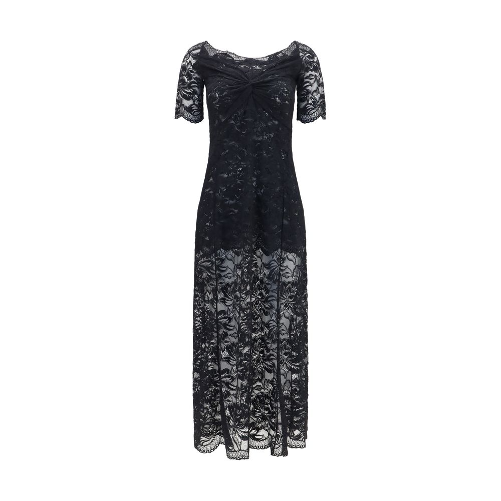 Rabanne Black Polyamide Long Dress
