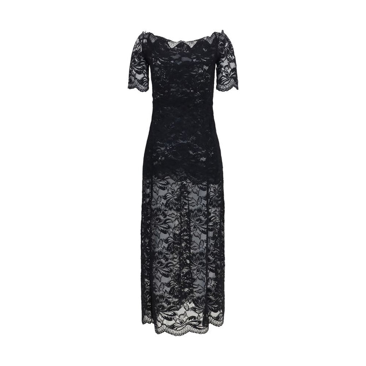 Rabanne Black Polyamide Long Dress