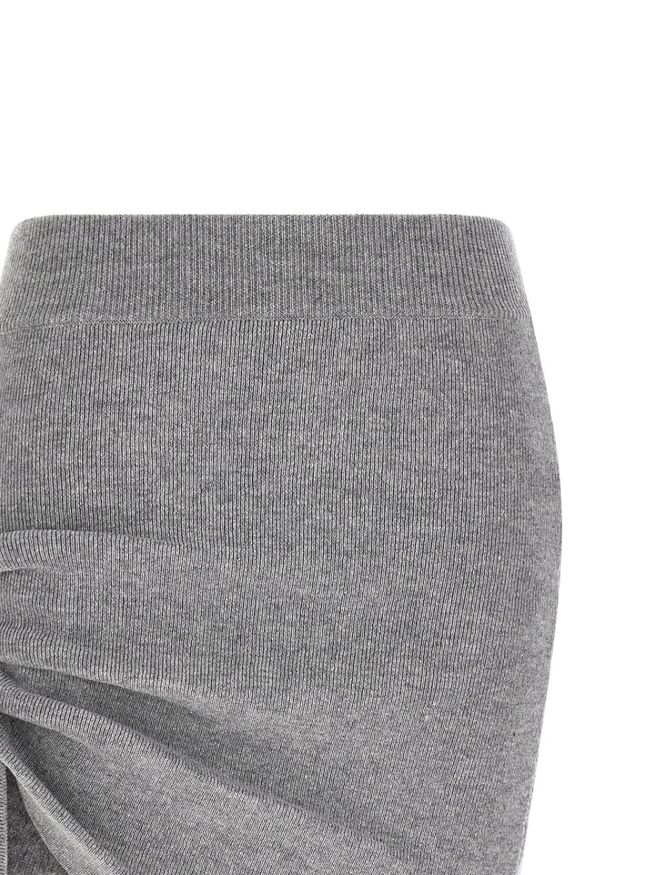 Giuseppe Di Morabito Gray Virgin Wool Long Skirt