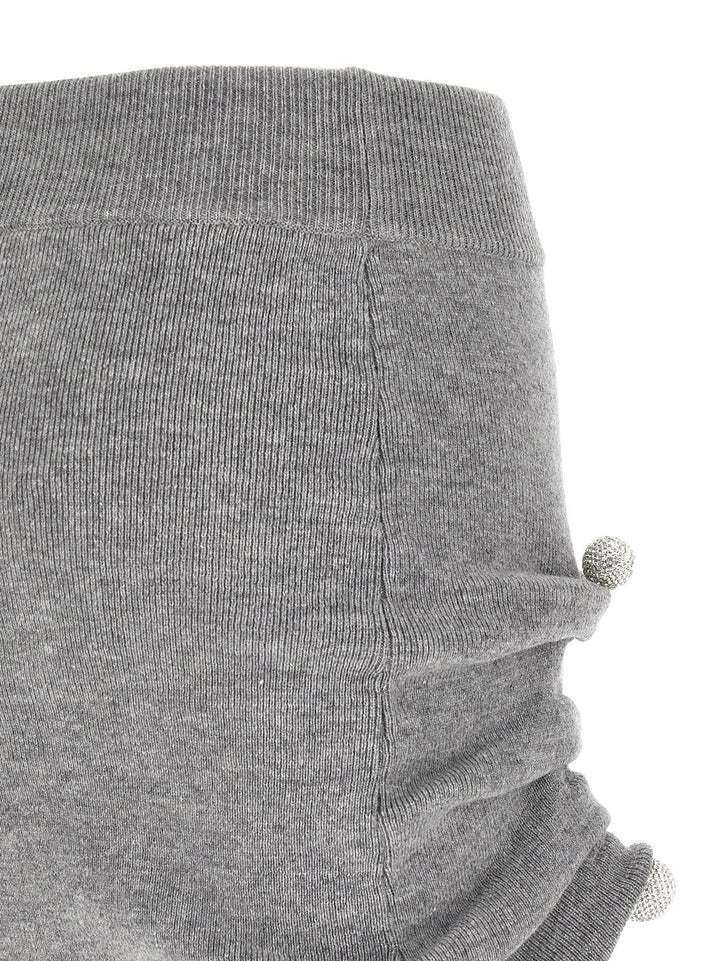 Giuseppe Di Morabito Gray Virgin Wool Long Skirt